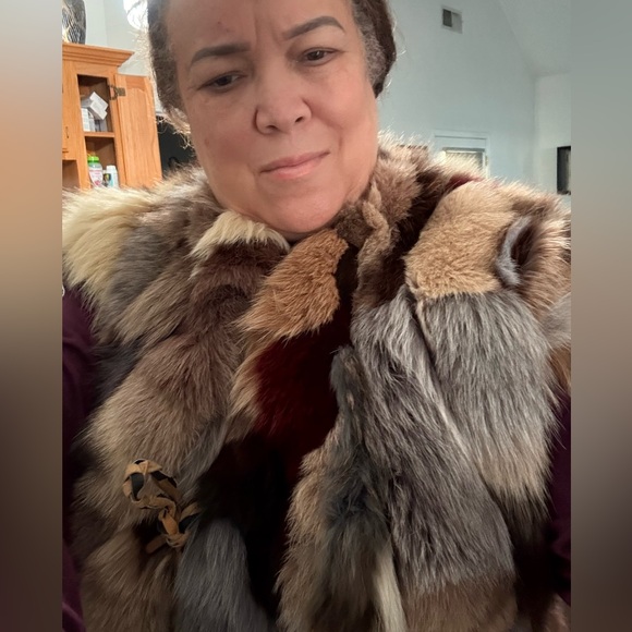 Neiman Marcus custom-made fox fur vest XL large like new very heavy fox fur - Picture 10 of 12
